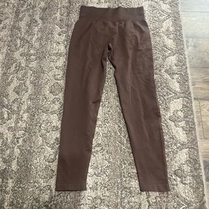 Women's High-Waist Brown Leggings